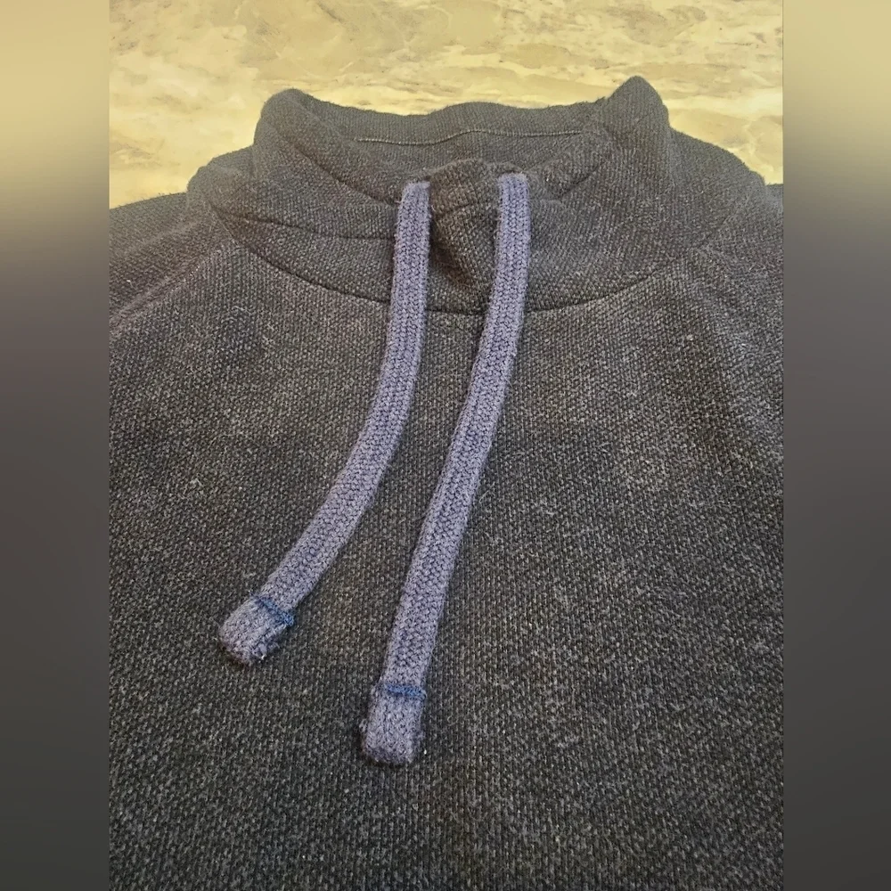 Banana Republic Brushed Birdseye Pullover - Navy - Size Large